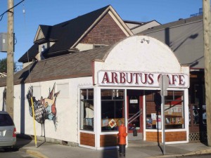 Arbutus Cafe, Kenneth Street at Jubilee Street, Duncan, B.C.