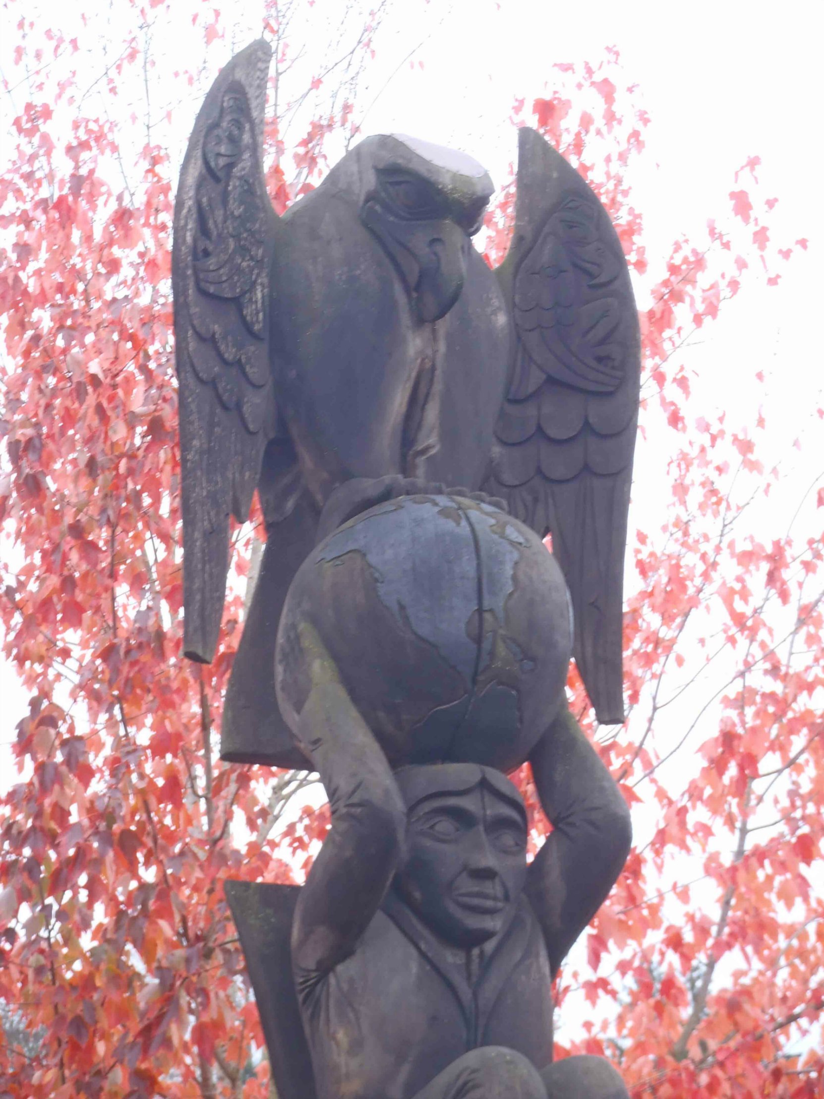 Rick Hansen Man In Motion totem pole, Centennial Park, Duncan, B.C.