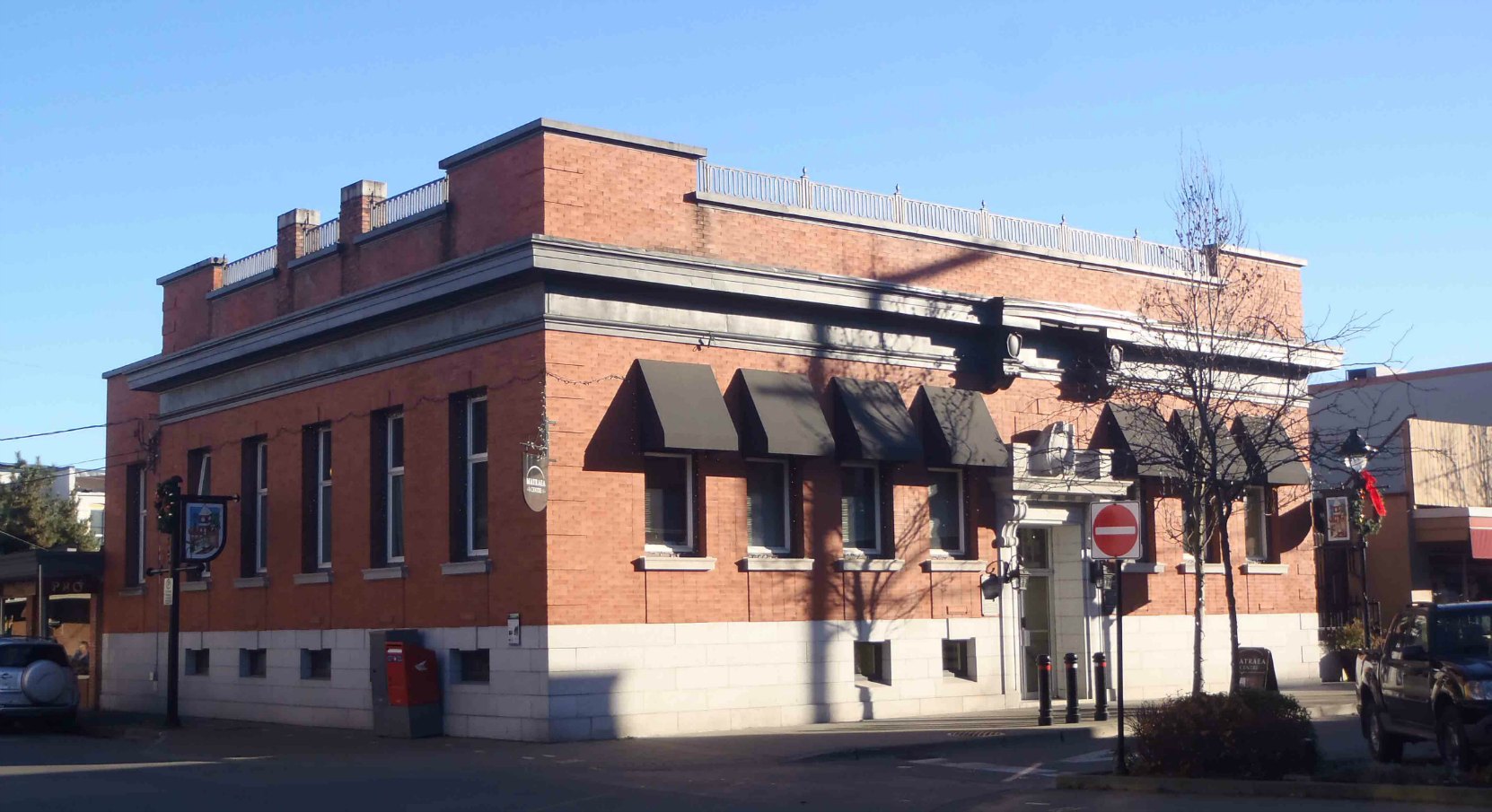 Matraea Mercantile, originally the Telephone Exchange building, Craig Street at Kenneth Street, Duncan, B.C.