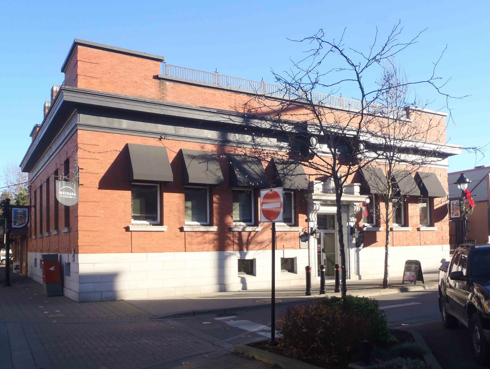 Matraea Mercantile, originally the Telephone Exchange building, Craig Street at Kenneth Street, Duncan, B.C.