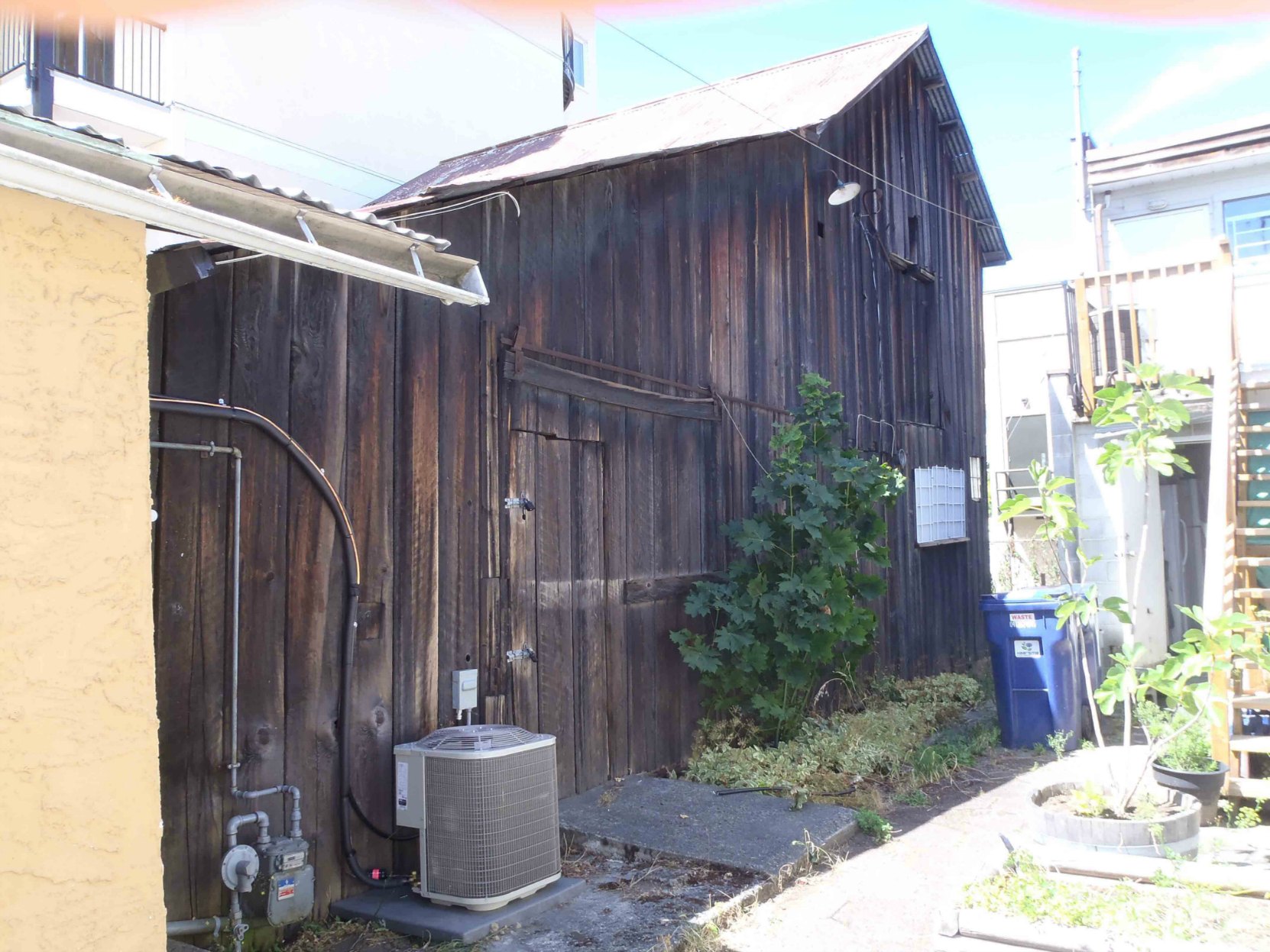 Dr. Watson Dykes' horse barn, behind 163 Kenneth Street, downtown Duncan, B.C.