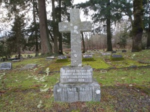 Charles Bazett grave, St. Peter's Quamichan, Anglican cemetery