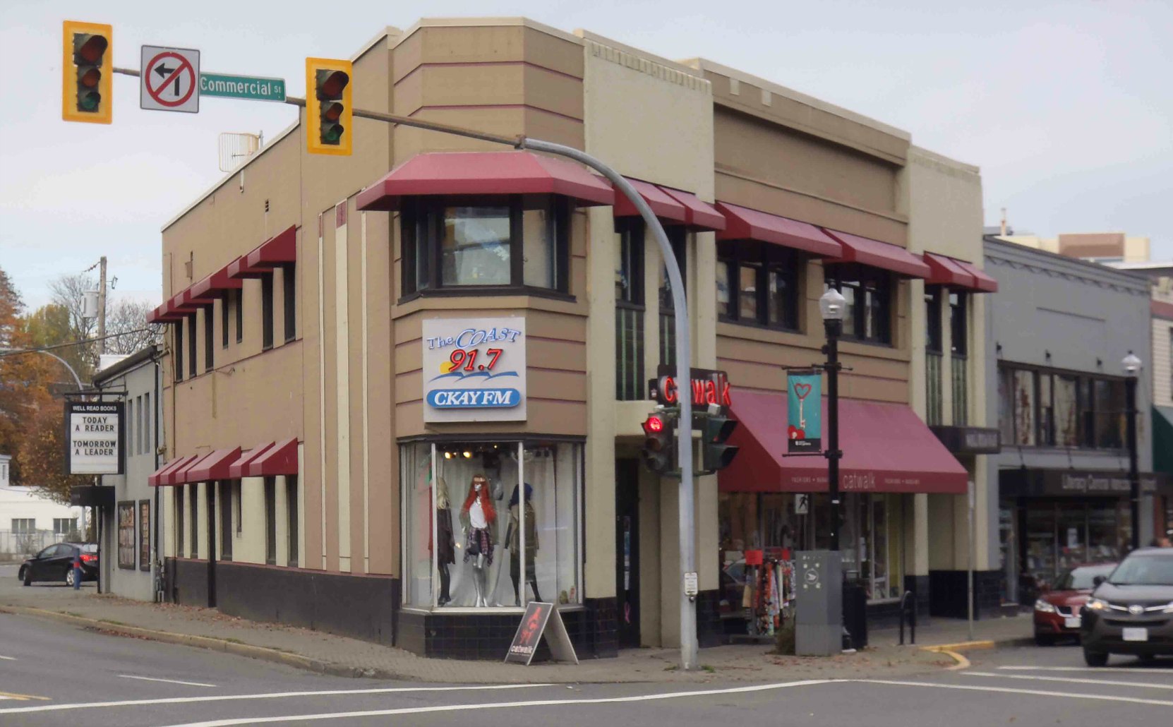 Present day CKAY-FM offices, Commercial Street, Nanaimo, B.C.