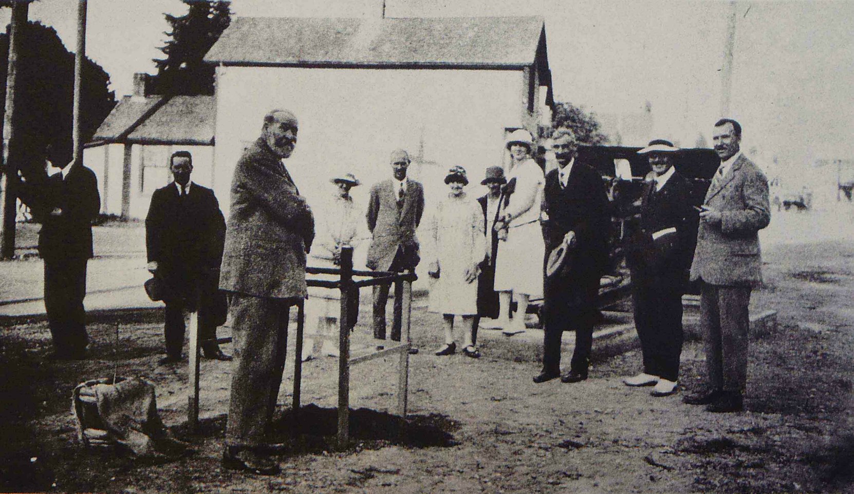 David Alexander planting the Confederation Tree, 1 July 1927
