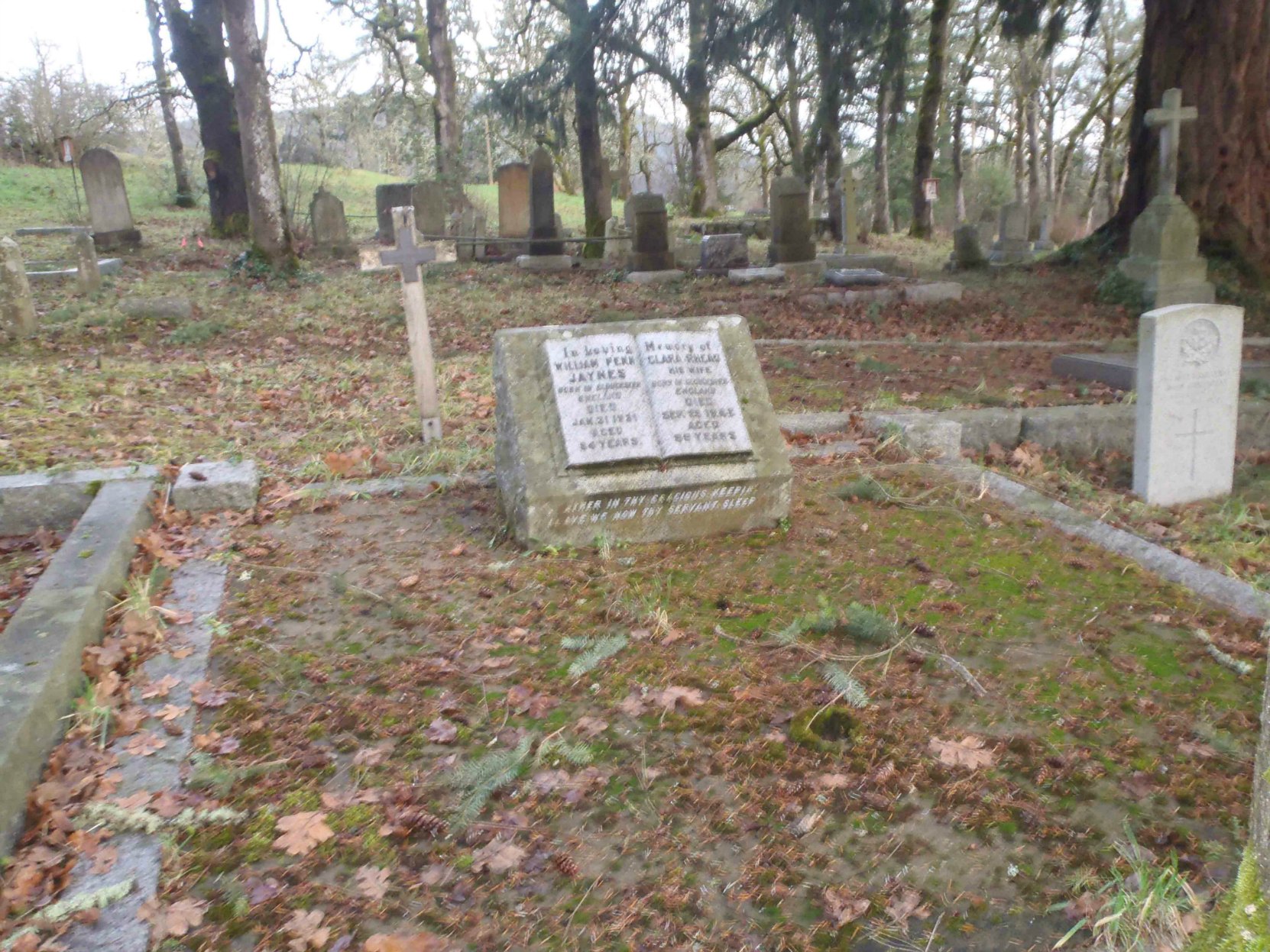 William Penn Jaynes grave, St. Peter's Quamichan, Anglican cemetery