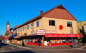 The Duncan Emporium Building in February 2012. This historic building was demolished in the spring of 2015.