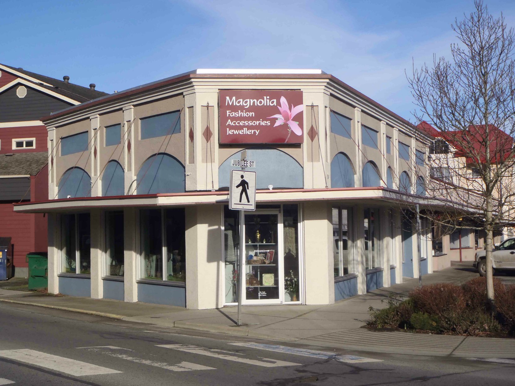 231 Government Street, built in 1929 by architect Douglas James for Thomas Pitt's automobile dealership