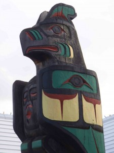 Gwa'yasdams Flood Story, Eagle figure