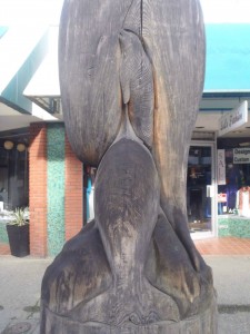 Transition totem pole, Seal and Killer Whale figures, Station Street between Canada Avenue and Craig Street