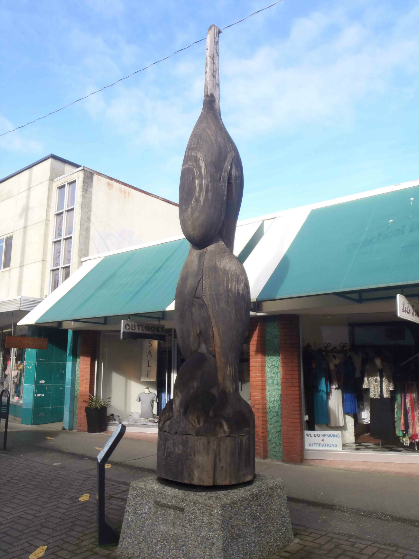 Transition totem pole, Station Street between Canada Avenue and Craig Street