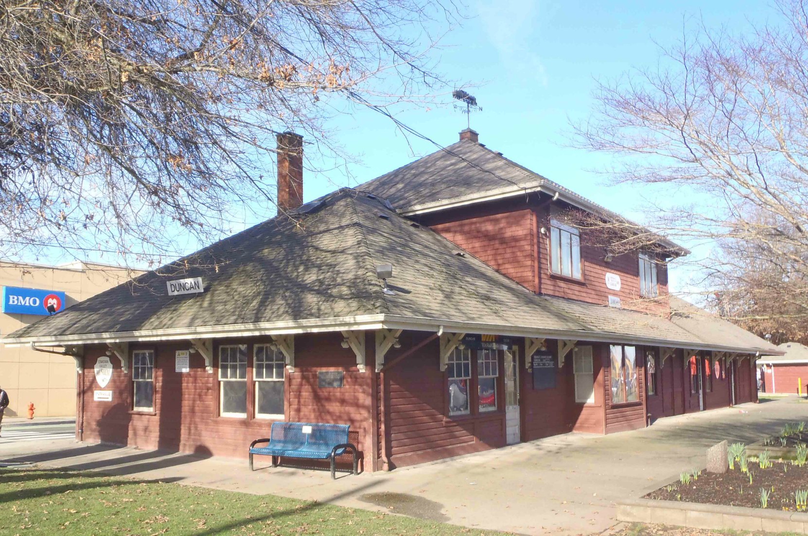 The former E&N Railway Station, now hte Cowichan Valley Museum, Duncan, B.C.