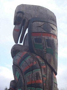 Peaceful Boundaries, Eagle figure, Government Street, outside Provincial Courthouse